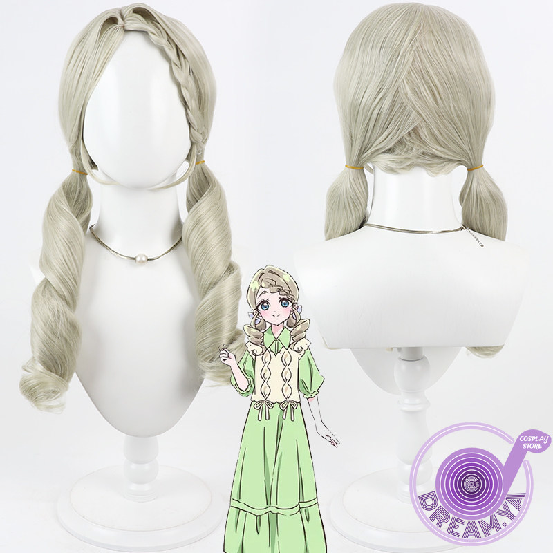 Synthetic Wigs - Kurusu Eriza Cosplay-Perücke, hellgrün, lang, lockig,