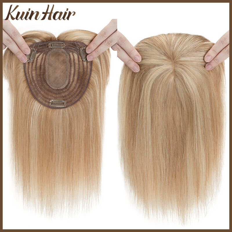 Seamless Clip In Hair Extensions Human Hair - Seide Basis Top Frauen Topper Clip