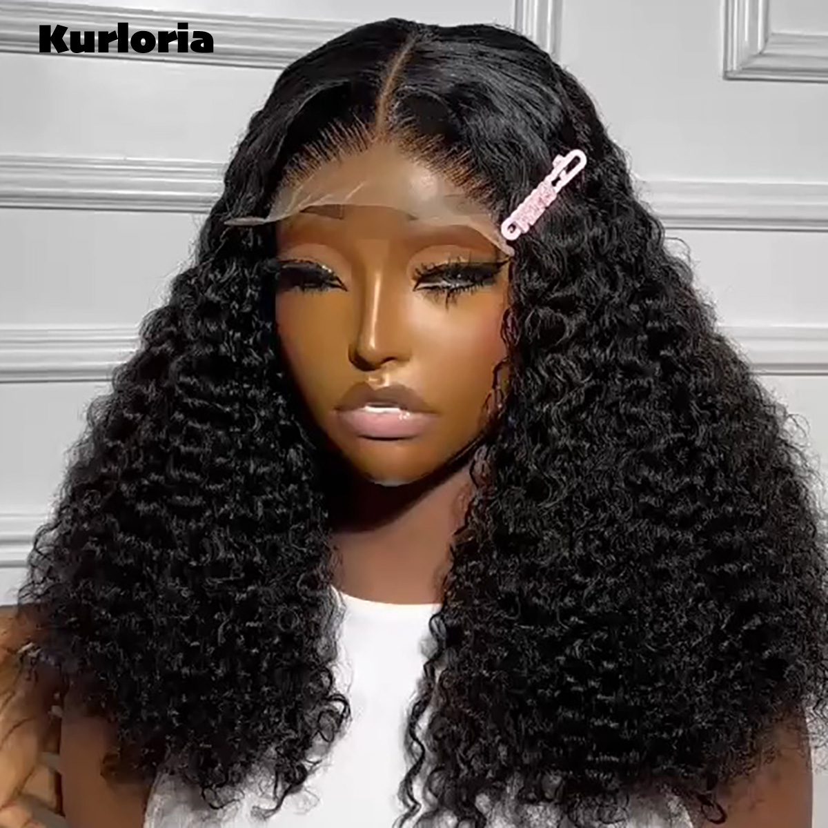 Glueless Wear And Go Human Hair Wig - 100 % Echthaar, kleberlose 300-Dichte, lockige