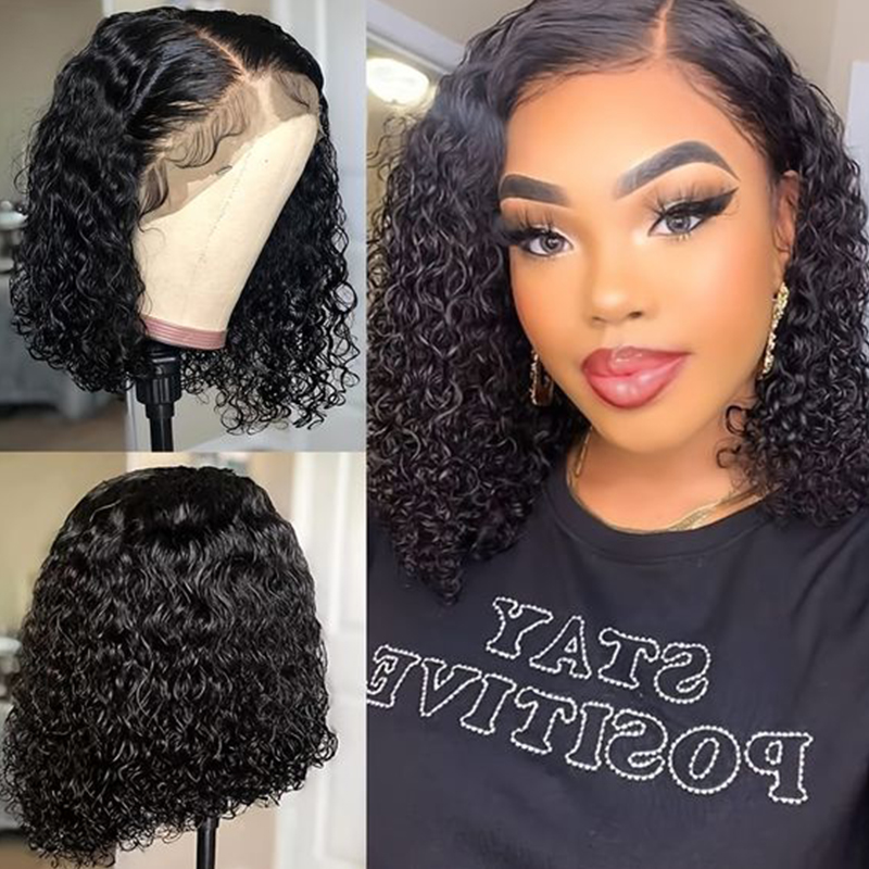 Glueless Wear And Go Human Hair Wig - Deep Wave Perücken aus Echthaar, 180