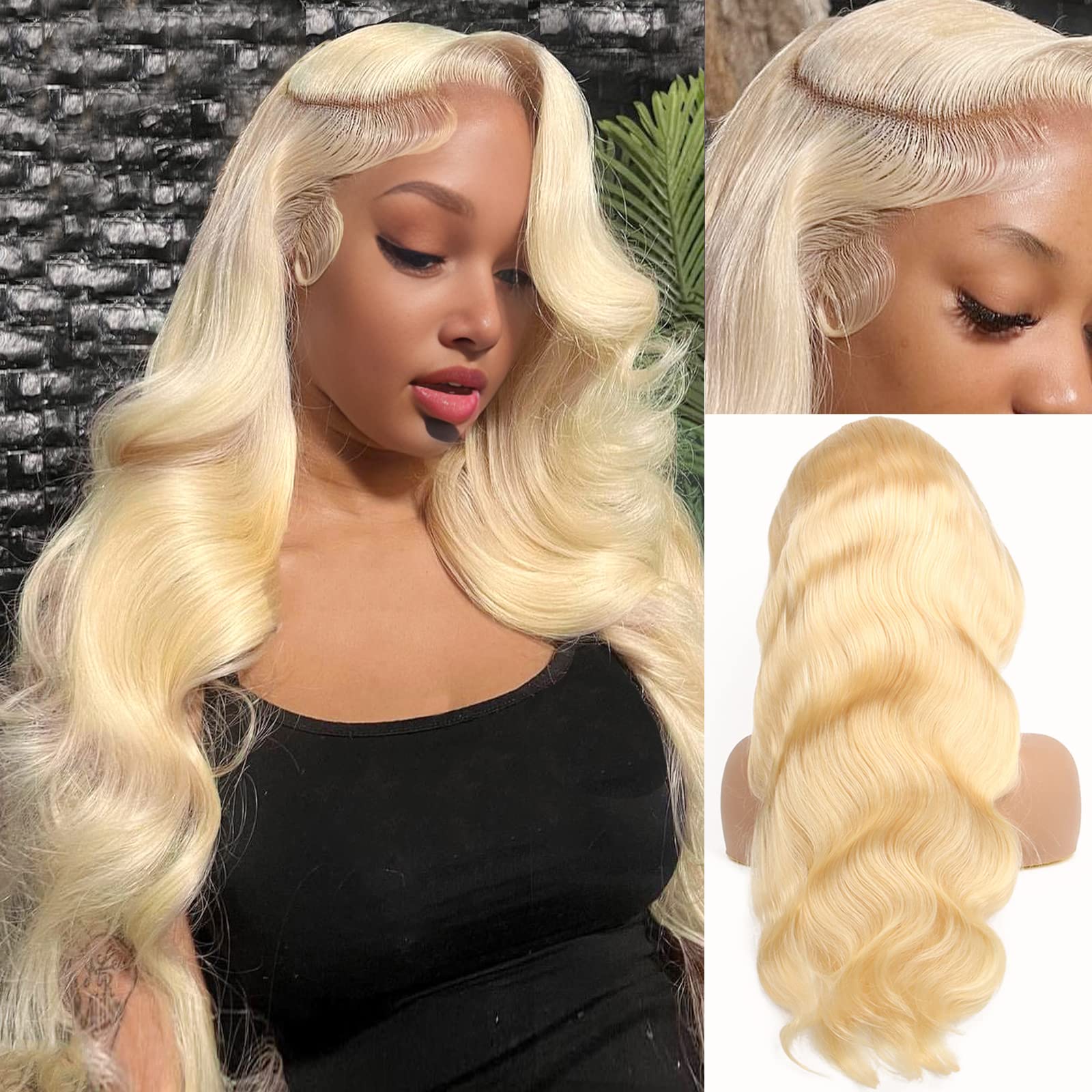 613 Blonde Body Wave Lace Front Wig - 13x6 Lace Front 613 Perücke aus