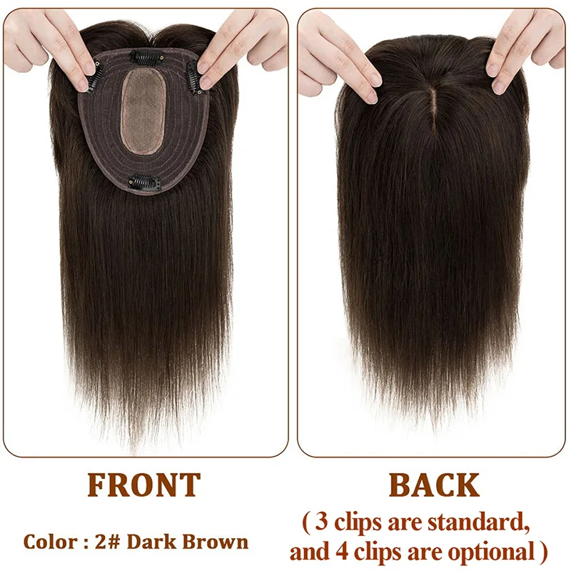 Seide Basis Top Frauen Topper  – Seamless Clip In Hair Extensions Human Hair Bewertung und Preis