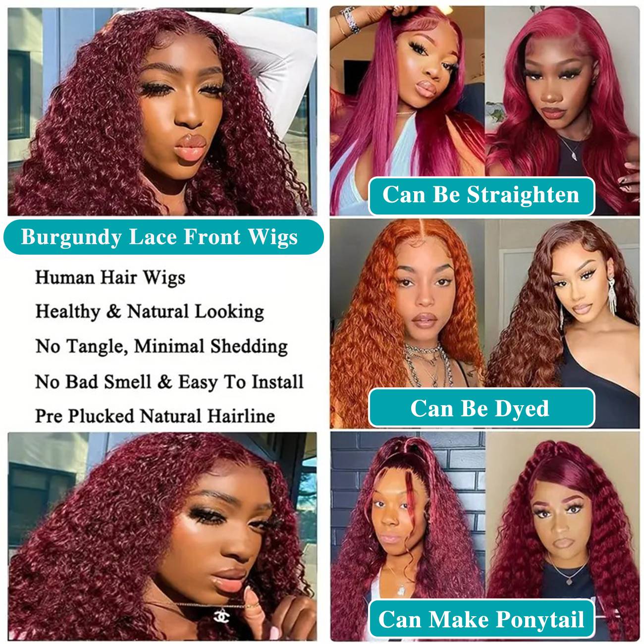 Burgund Perücke Menschliches H – Hd Lace Frontal Wig Human Hair Pre Plucked Bewertung und Preis
