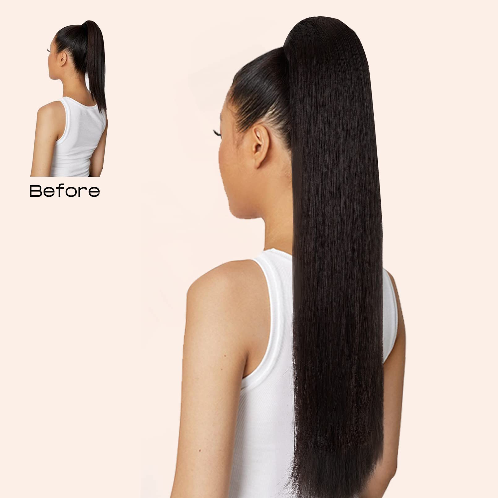 Pferdeschwanz-Extensions aus 1 – Seamless Clip In Hair Extensions Human Hair Bewertung und Preis