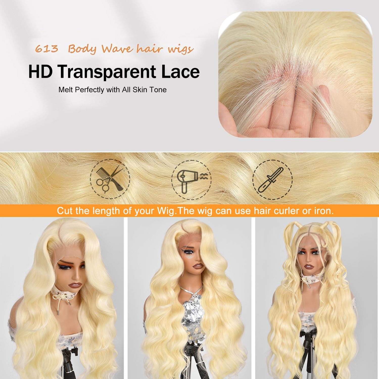 13x4 Lace Front Perücke Echtha – 613 Blonde Body Wave Lace Front Wig Bewertung und Preis