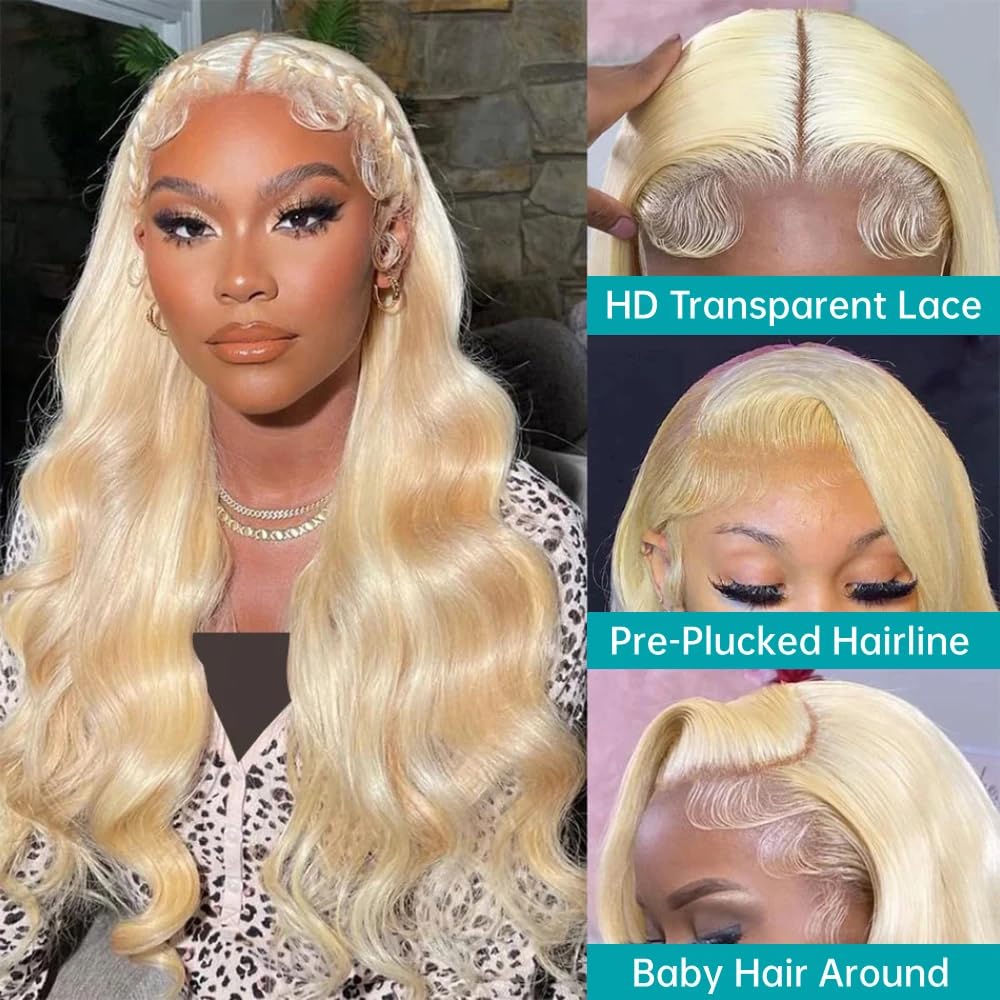200 % Dichte, glattes, seidige – 613 Blonde Body Wave Lace Front Wig Bewertung und Preis