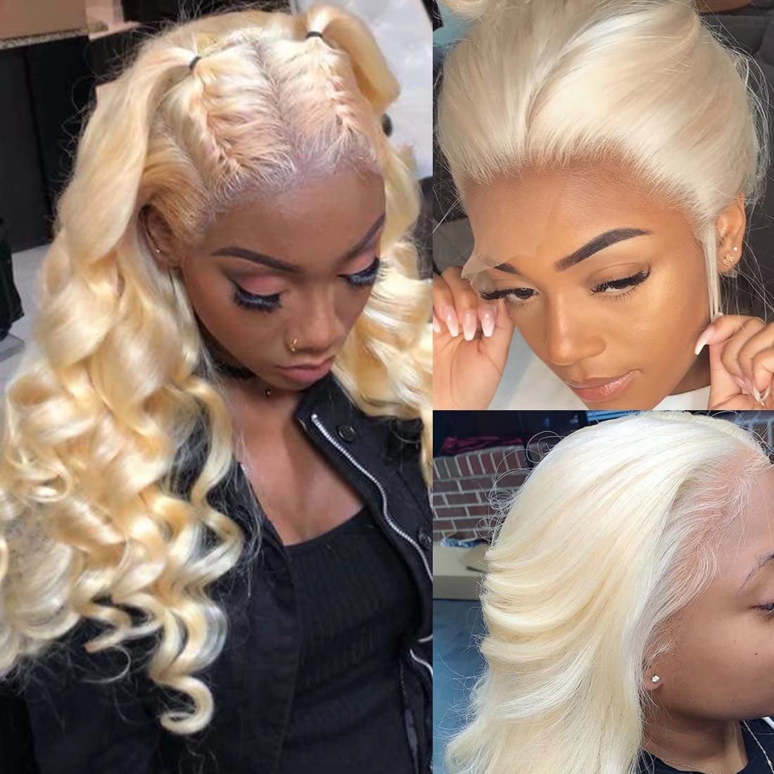 200 % Dichte, glattes, seidige – 613 Blonde Body Wave Lace Front Wig Bewertung und Preis