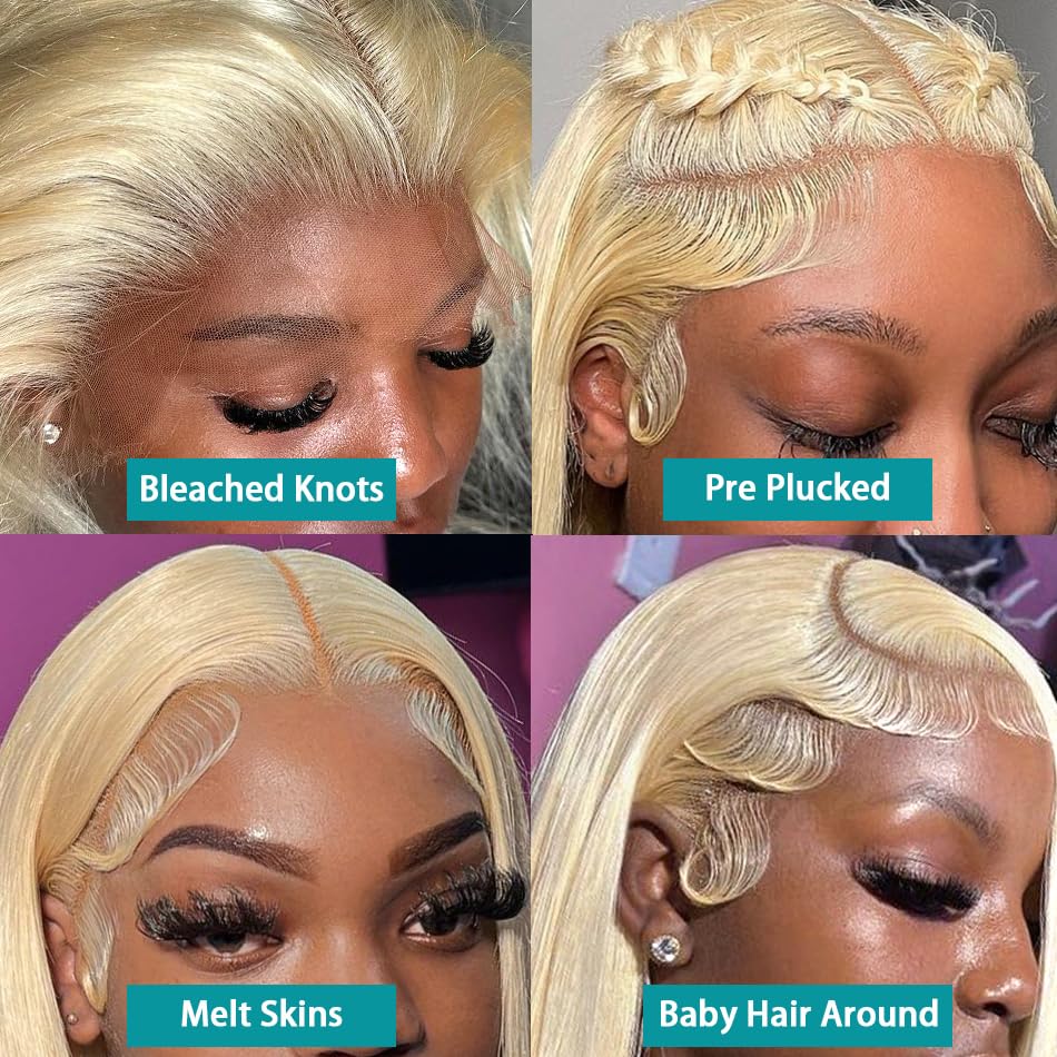 200 % Dichte, glattes, seidige – 613 Blonde Body Wave Lace Front Wig Bewertung und Preis