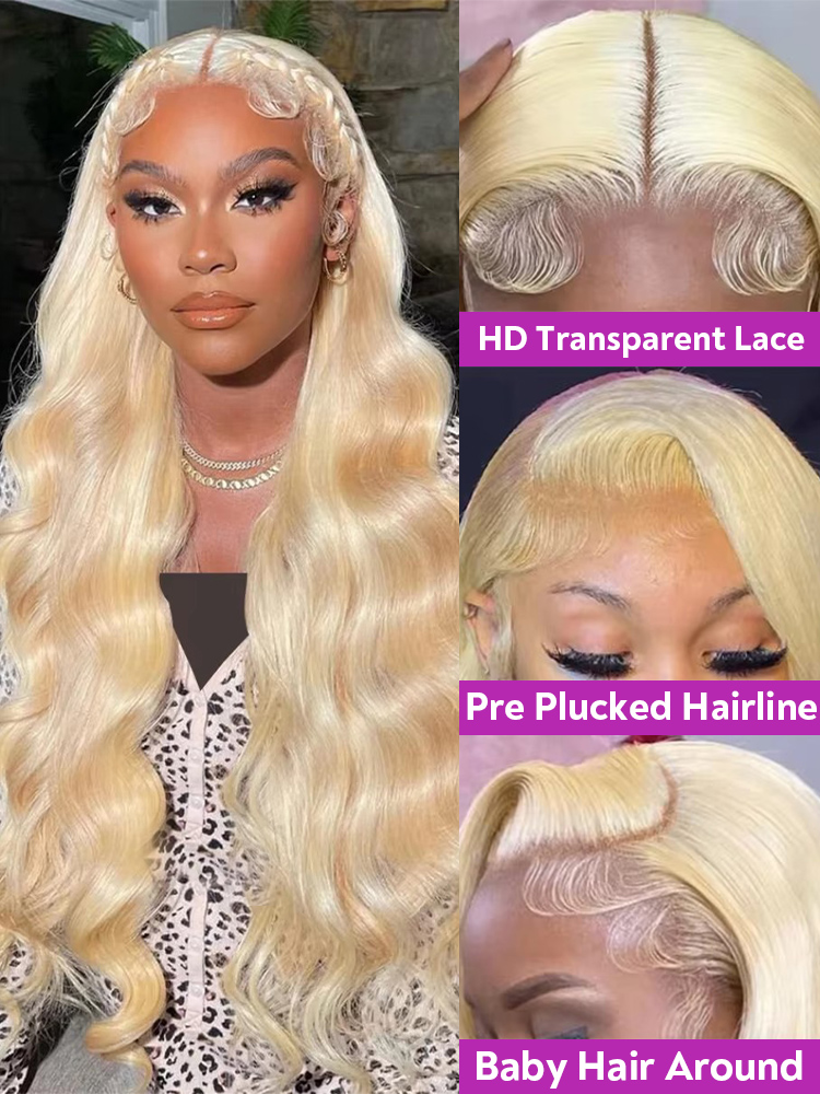 220% Dichte 613 Honigblonde Bo – 613 Blonde Body Wave Lace Front Wig Bewertung und Preis