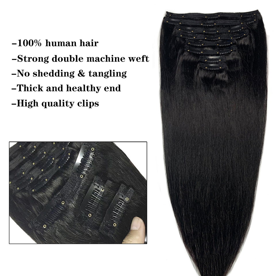 Clip-in-Haarverlängerungen, gl – Seamless Clip In Hair Extensions Human Hair Bewertung und Preis