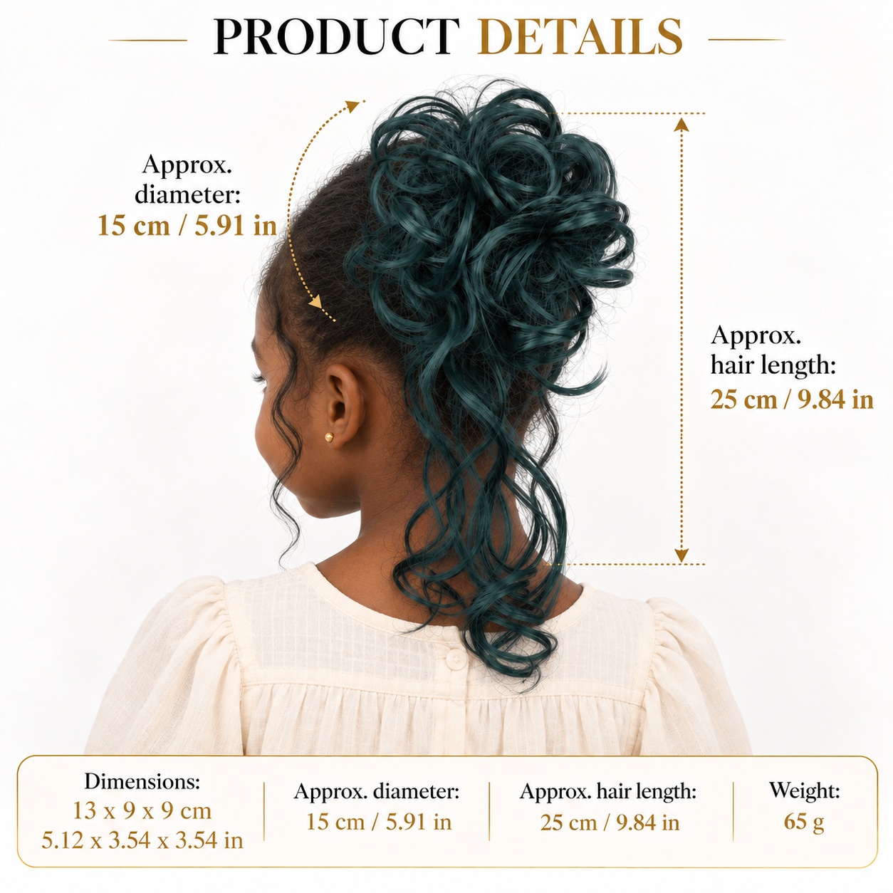 Lockiger Dutt-Haarteil mit Haa – Claw Clip Messy Bun Hair Piece Bewertung und Preis